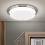 Plafoniera LED LEROX, otel finisaj crom satinat, Ø 30cm LED29W/2100lm/3000K IP20 ORION - imagine 2