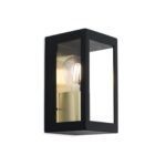 Aplica de exterior LUMINA, E27 1x35W otel inoxidabil finisaj negru mat, inaltime 19.5cm IP44 ORION - imagine 2
