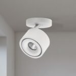 Plafoniera spot SPECTER, LED 1x11W/700lm/DTW 1700-3000K aluminiu finisaj alb-auriu, 8.2x8.4cm IP20 ORION - imagine 3