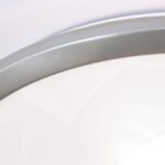 Plafoniera RIMA, cu abajur din sticlă opal mat, E27 2x40W otel finisaj tcrom satinat, 32cm IP20 ORION - imagine 4