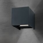 Aplica LED de exterior CUBE-S, LED13W/700lm/3000K aluminiu finisaj antracit, inaltime 10cm IP54 ORION