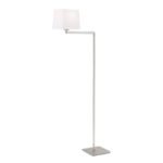 Lampadar CARTLON, cu montare rotativă cu abajur textil, E27 1x40W otel finisaj crom satinat, 127cm IP20 ORION - imagine 2