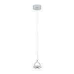 Pendul LED MOON, 150cm, LED 8W/300lm/3000K, sticla cristalina K9, otel finisaj crom IP20 ORION - imagine 2