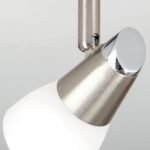 Plafoniera spot MAX cu abajur din sticlă opal mat, G9 3x35W otel finisaj crom satinat, 56x12cm IP20 ORION - imagine 4