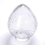 Abajur din sticlă decorativa BUDAPEST 411, Ø 135mm, finisaj décor clar decupat, inaltime 180mm, gaura 70mmORION