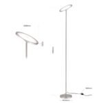 Lampadar LED OSCAR, cu cap mobil, 183cm, LED 36W/2500lm/3000K otel finisaj crom satinat IP20 ORION - imagine 6