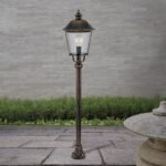 Lampadar pentru exterior KENZO,  E27 1x60W aluminiu finisaj cupru/negru inaltime 120cm IP44 ORION