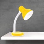 Veioza flexibila NEMO, E27 1x40W otel finisaj alb-galben, 33cm IP20 ORION