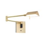 Aplica LED BOSTON, variator tactil, USB, adancime reglabila 57cm, LED 6W/600lm/3000K aluminiu finisaj negru-auriu IP20 ORION - imagine 2