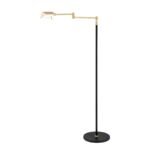 Lampadar LED BOSTON, variator tactil, 107-148cm, LED 10W/1000lm/3000K aluminiu finisaj negru-auriu IP20 ORION - imagine 2