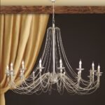 Candelabru VELA, E14 16x40W otel finisaj antic fildes-auriu, 125-375cm IP20 ORION