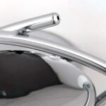 Plafoniera CARLA, cu abajur din sticlă cu model decorativ perforat, G9 5x40W otel finisaj crom, 60cm IP20 ORION - imagine 3
