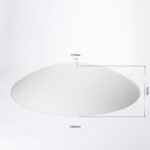 Abajur din sticlă AIDA 7-531/56, Ø 540 mm, orificiu pentru fixare 12mm, finisaj opal mat ORION - imagine 2