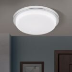 Plafoniera LED LEROX, otel finisaj crom, Ø 30cm LED29W/2100lm/3000K IP20 ORION - imagine 3