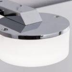 Aplica rotunda fixare oglinda MIRROR, 7cm, LED 5W/430lm/3000K aluminiu finisaj crom IP44 ORION - imagine 5