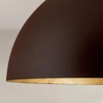 Pendul ELIANO, 135cm 1xE27/40W, cadru otel finisaj maro-auriu IP20 ORION - imagine 3