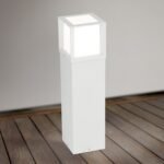 Lampadar de exterior HENRY, E27 1x35W aluminiu finisaj alb, inaltime  60cm IP44 ORION - imagine 3