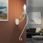 Aplica TORCIA, E14 1x40W otel finisaj fildes-auriu, 45x8cm IP20 ORION - imagine 2
