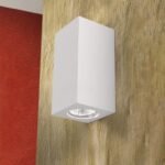 Aplica CUBE, GU10 2x40W, aluminiu finisaj alb, 7.5x15cm IP20 ORION - imagine 3