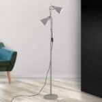 Lampadar spot SCHOOL, E27 2x40W otel finisaj gri, 153cm IP20 ORION