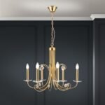 Candelabru Ariane, Auriu, E14 6x40W, 67.5cm, Orion