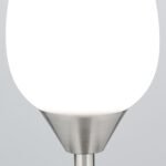 Veioza mica TULPA cu abajur sticla opal mat, E14 1x40W otel finisaj crom satinat, 20cm IP20 ORION - imagine 4