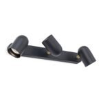 Plafoniera spot BRADLEY, GU10 3x35W aluminiu finisaj negru-auriu, 37x8cm IP20 ORION - imagine 2