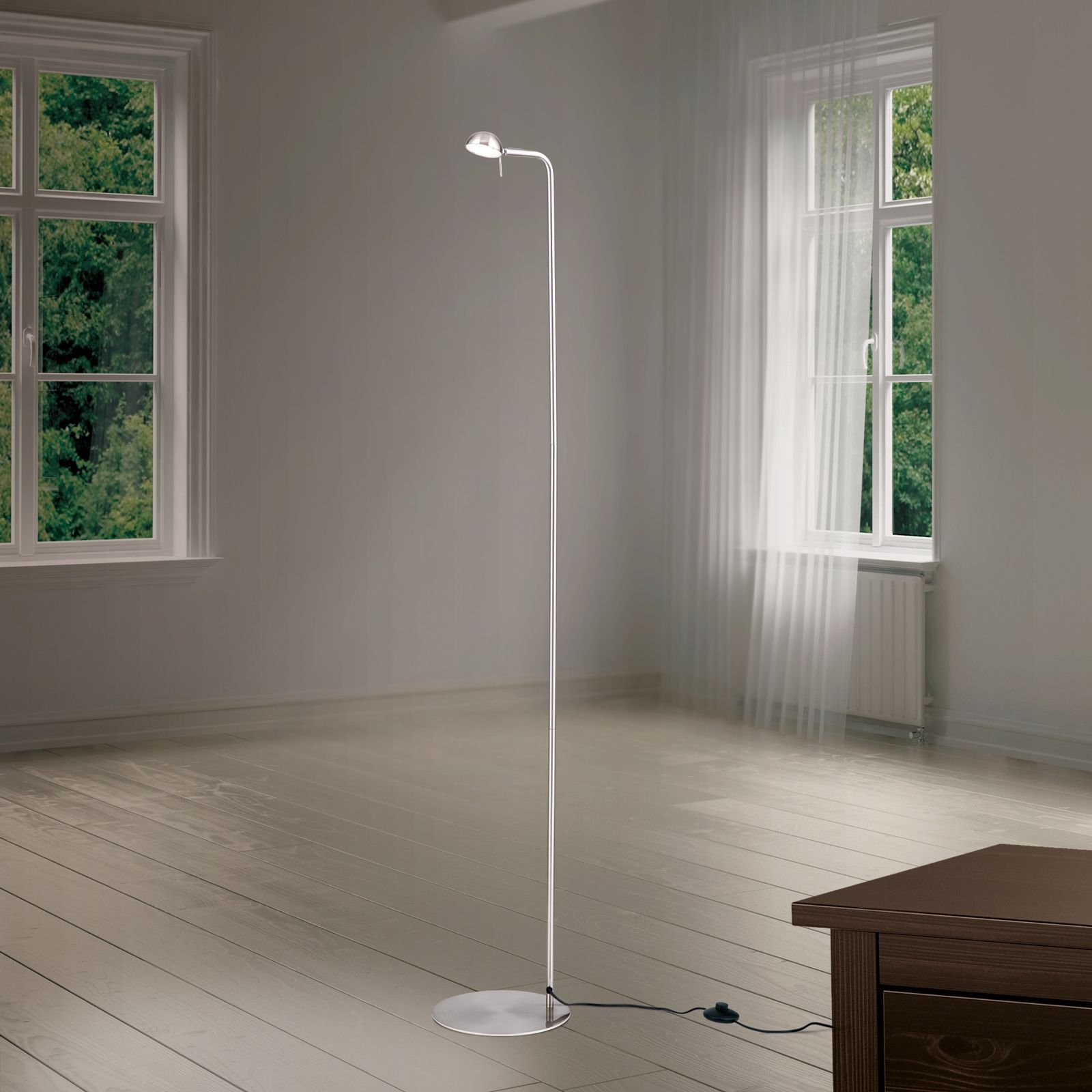 aHR0cHM6Ly93d3cub3Jpb25sZXVjaHRlbi5hdC9tZWRpYS85ZS80NC9kYS8xNjQ4NTcwNTIxLzEyMC4xMTgxLTAxXzAxX24yLmpwZw-1 Lampadar LED STUDENT, cu cap mobil, 145cm, LED 5W/270lm/3000K otel finisaj crom satinat IP20 ORION - imagine 1
