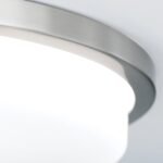 Plafoniera LED LEROX, otel finisaj crom satinat, Ø 40cm LED36W/2600lm/3000K IP20 ORION - imagine 4