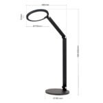 Lampă de masa LED FATI, 40-60 cm, LED12W/800lm/3000K aluminiu finisaj negru IP20 ORION - imagine 6