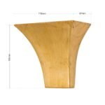 Aplica BATON, G9 1x60W, ceramica finisaj auriu antic, 16.5x17.8cm IP20 ORION - imagine 5