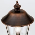 Lampadar pentru exterior KENZO,  E27 1x60W aluminiu finisaj cupru/negru inaltime 120cm IP44 ORION - imagine 5