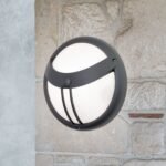 Plafoniera de exterior OBSERVER cu senzor, E27 1x35W aluminiu finisaj antracit, diametru 30cm IP54 ORION