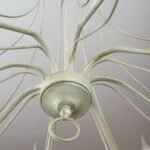 Candelabru VELA, E14 8x40W otel finisaj antic fildes-auriu, 110cm IP20 ORION - imagine 5