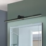 Aplica LED pentru oglindă baie BEAUTY, 101 cm, LED24W/1820lm/3000K aluminiu finisaj negru IP54 ORION