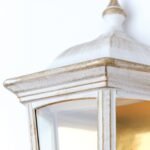 Aplica pentru exterior PUCHBERG,  E27 1x60W aluminiu finisaj alb/auriu, geam fumuriu inaltime 45cm IP44 ORION - imagine 4