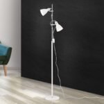 Lampadar spot SCHOOL, E27 2x40W otel finisaj alb, 153cm IP20 ORION