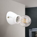 Aplica FROST, E27 1x40W fara bec, ceramică finisaj alb, 7cm IP20 ORION - imagine 3