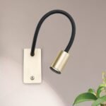 Aplica LED KURT cu Brat Flexibil  46cm, LED 5W/300lm/3000K aluminiu finisaj alama mata IP20 ORION