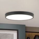 Plafoniera LED BULLY, Ø 24 cm, negru LED24W/1980lm/3000K aluminiu IP 20 ORION - imagine 3