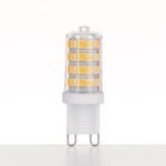 Bec LED  transparent, G9, 3.3W, 3000K, 350Lm  lumină albă caldă Lungime 49mm, diametru 17mm ORION - imagine 3