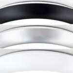 Plafoniera LED MAGGY, Ø 25cm, inele colorate interschimbabile alb/negru/crom LED18W/1880lm/CCT 3000/4000/6500 policarbon IP65 ORION - imagine 5