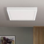 Plafoniera LED LERO, titan, patrat, 23cm LED22W/2100lm/3000K aluminiu IP 20 ORION - imagine 3