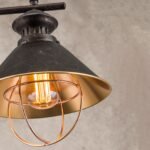 Pendul MATHILDA, E27 2x60W aluminiu finisacupru- alama antica, 140cm IP20 ORION - imagine 5