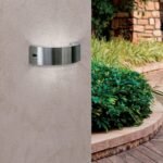 Aplica LED de exterior KARAS, LED4W/470lm/3000K aluminiu finisaj cromat, inaltime 7.8cm IP44 ORION - imagine 2