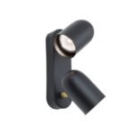 Plafoniera spot BRADLEY, GU10 2x35W aluminiu finisaj negru-auriu, 18x8cm IP20 ORION - imagine 2