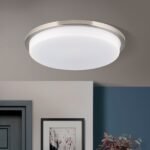 Plafoniera LED LEROX, otel finisaj crom satinat, Ø 40cm LED36W/2600lm/3000K IP20 ORION - imagine 3