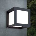 Aplica de exterior HENRY, E27 1x35W aluminiu finisaj antracit, diametrul 16cm IP44 ORION - imagine 3