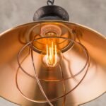 Pendul MATHILDA, E27 1x60W aluminiu finisacupru- alama antica, 110cm IP20 ORION - imagine 3