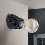 Aplica FROST, E27 1x40W fara bec, ceramică finisaj negru, 7cm IP20 ORION - imagine 3